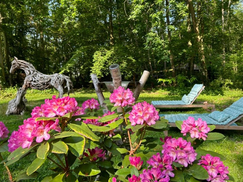 Gites Du Bois Des Perruches Saint-Vincent-des-Bois Bagian luar foto